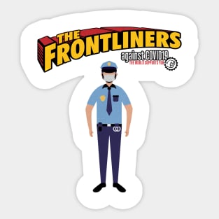 The Frontliners police officers Sticker